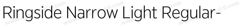 Ringside Narrow Light Regular字体转换